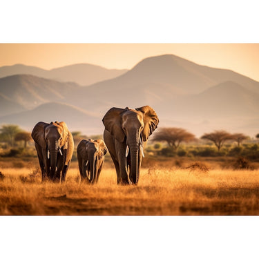 Elephant Familly Canvas